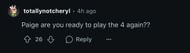 Fan comment/Reddit